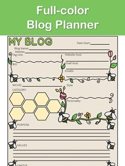 Full-color Blog Planner Cover