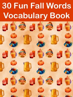 30 Fun Fall Words Vocabulary Book
