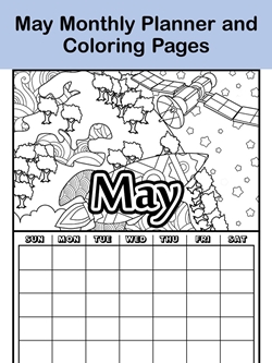 May Monthly Planner Cover